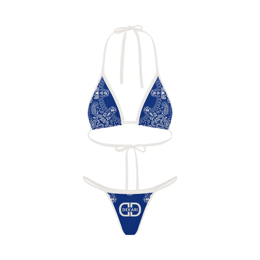 DEKARI Blue Paisley Athletic Shorts