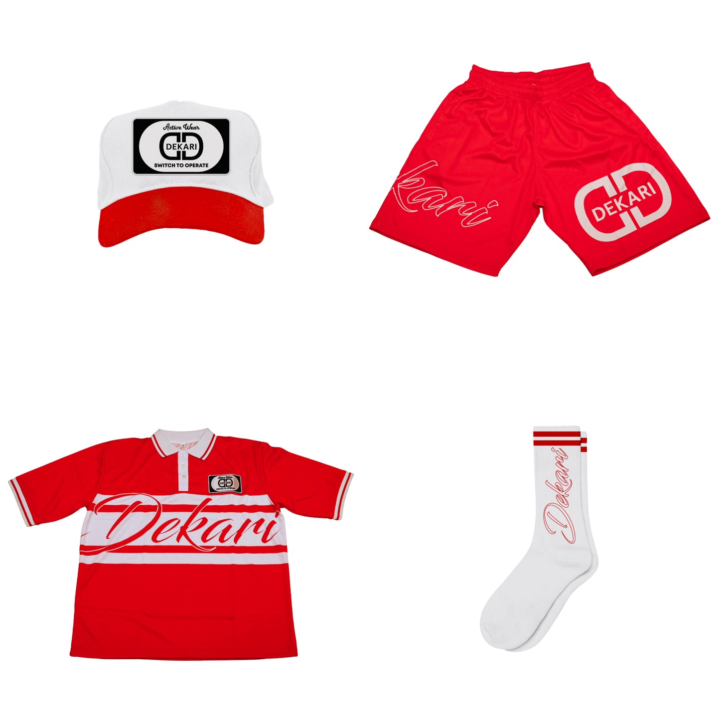 Script Stripe Polo Set